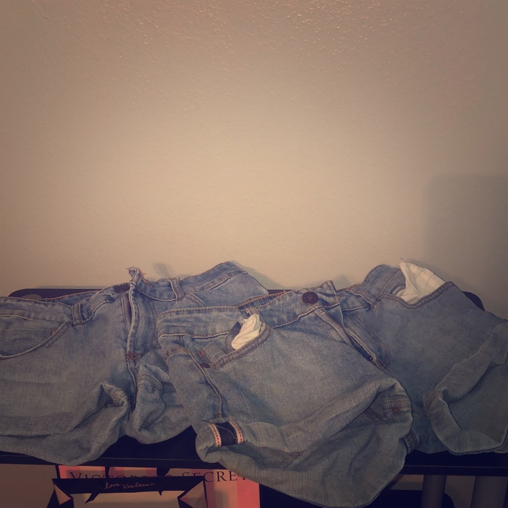 2 pairs denim shorts !